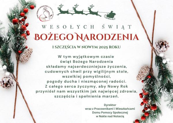 Wesołych Świąt Bożego Narodzenia i Szczęśliwego Nowego Roku