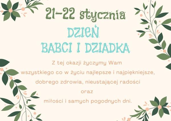 Dzień Babci i Dziadka